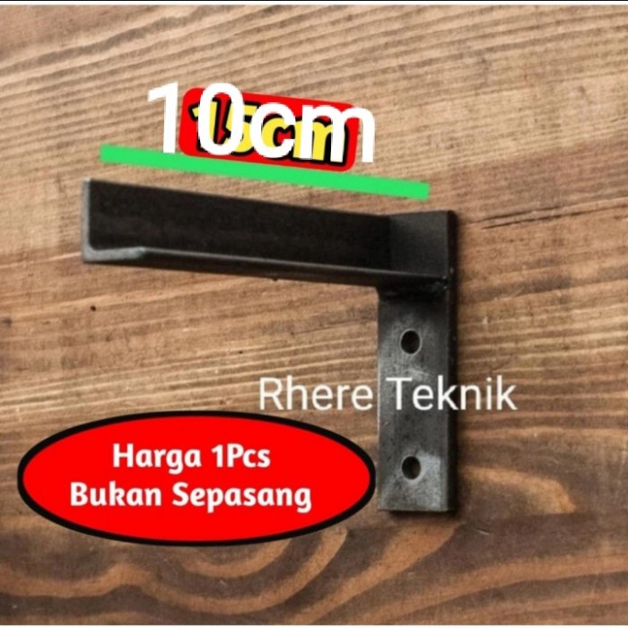 besi siku L penyangga papan ambalan
