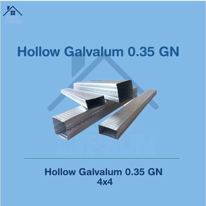 Hollow Galvalum 0.35 GN 4x4 Hollow Galvalum 0.35 GN 4x4