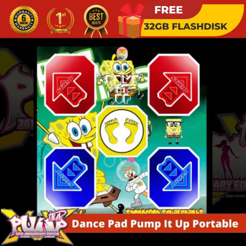Dance Pad Pump It Up / Karpet PIU Tema Sponge Bob