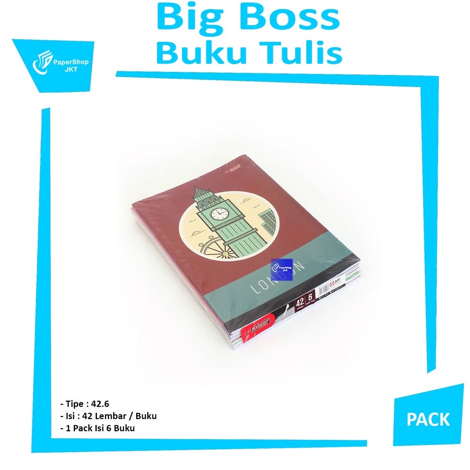 

HWMM1642㊦ BIG BOSS - buku tulis 42 lembar ㊏