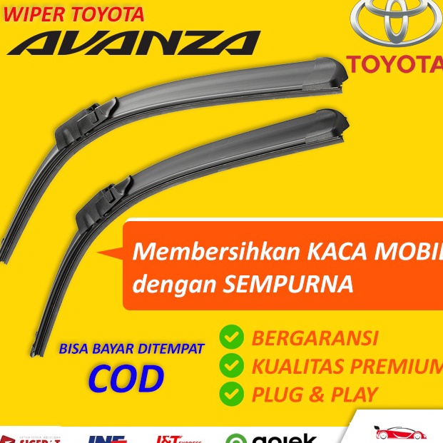 ★★ tv Wiper Kaca Mobil Toyota Avanza dan Veloz dan Daihatsu Xenia Semua Tahun Stok Banyak`