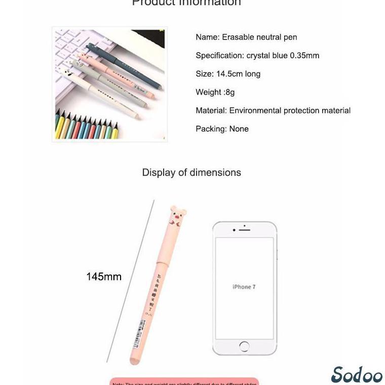 

Promo 4Pcs Set Pena Gel Yang Dapat Dihapus Batang Isi Ulang Ballpoint Yang Dapat Dicuci Menangani Alat Tulis Perlengkapan Tulis Sekolah - So