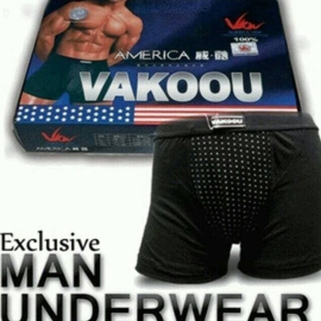 Diskon VAKOOU USA CELANA DALAM PRIA MAGNET KESEHATAN PRIA VK VIANE - TANPA DUS Stock Banyak