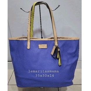 Coach blue tote bag
