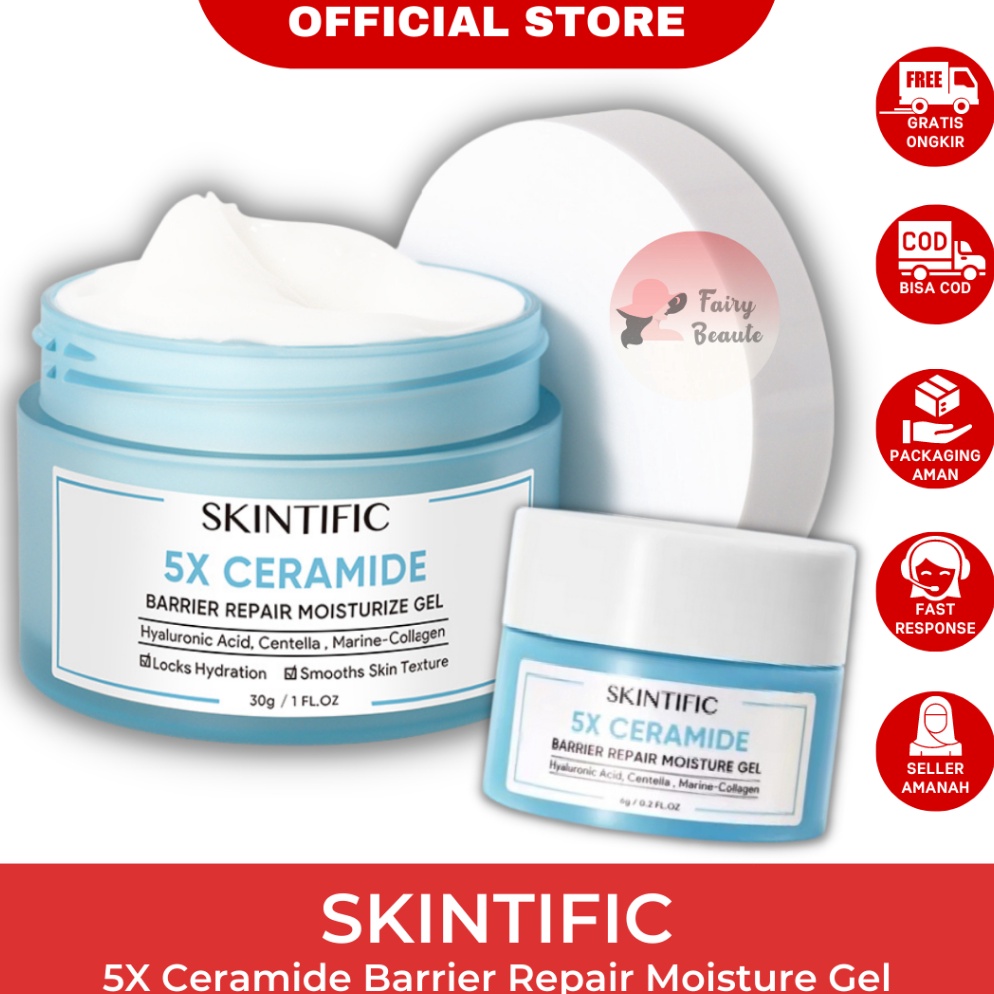 id u1U5g SKINTIFIC 5X Ceramide Barrier Repair Moisture Gel 80gr Facial Moisturizer Day Cream Night C