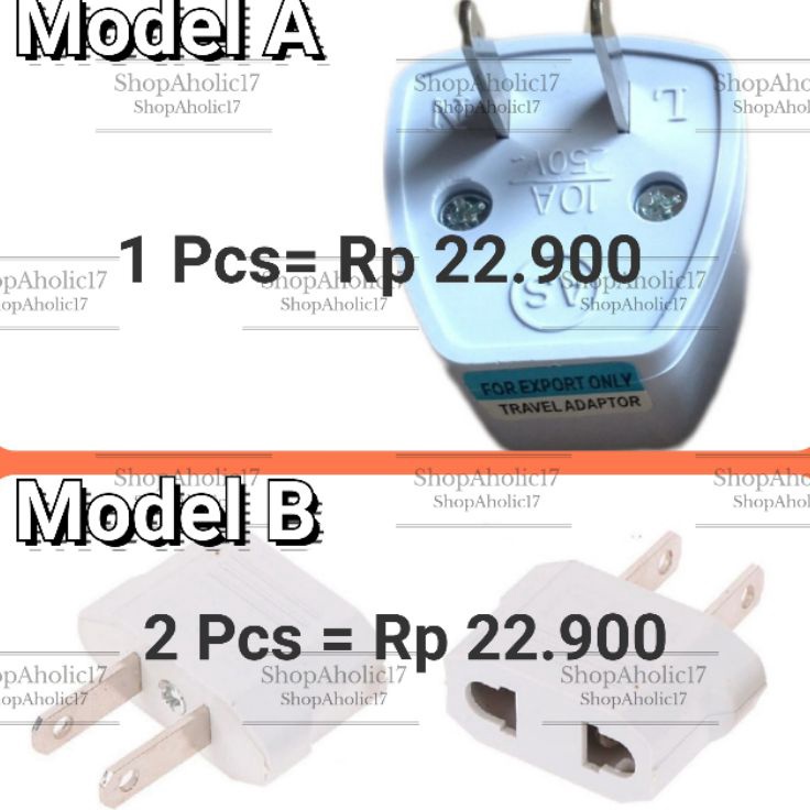 ✰PfV Colokan Listrik Taiwan Jepang US Plug Adapter Over Steker ⋆ ✯