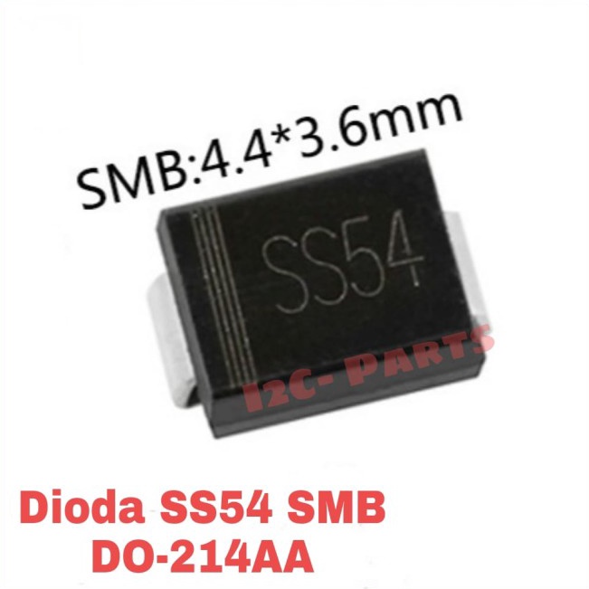 ➣ DIODA SS54 SMB 5A 1N5824 SMD DO-214AA SCHOTTKY BARRIER RECTIFIER SR540 ✽ ❂ ー