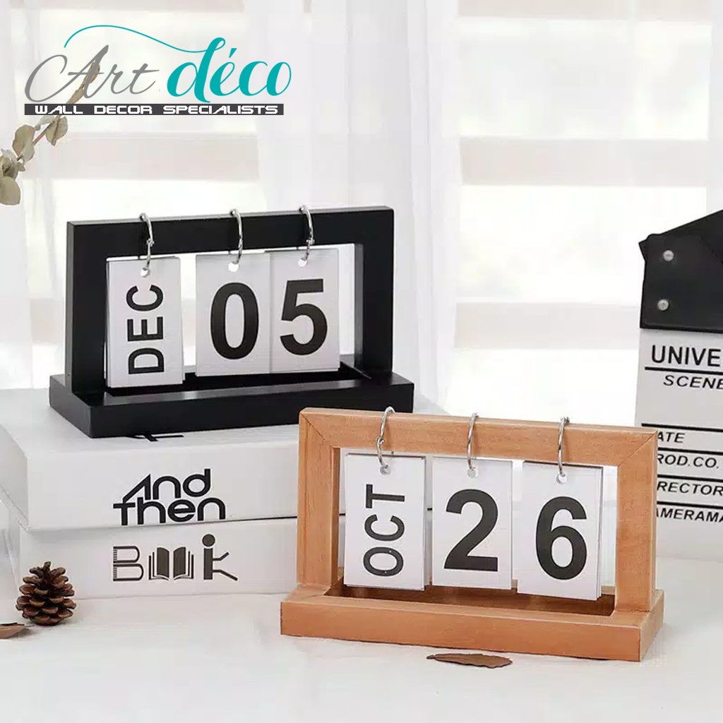 

HNW KALENDER ABADI EVERLASTING CALENDAR KALENDER KAYU MEJA UNIK KALENDER 2021 2022 2023 DEKORASI