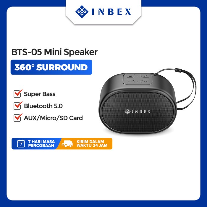 Best Seller Inbex Mini Speaker Bluetooth Speaker Fm Phone Answer Aux Micro Sd Card