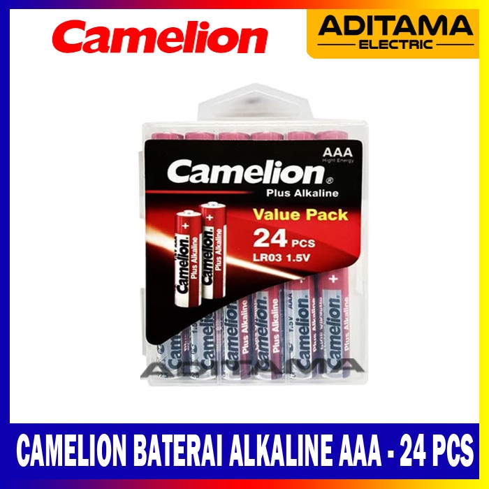 Ready BATERAI ALKALINE CAMELION AAA / BATTERY CAMELION ALKALINE A3 - 24Pcs