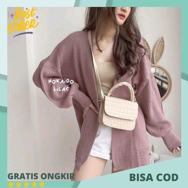 Csrdigan Rahut Kardy Wanita Tebal Basic Rajut Oversized Cardihan Rajut Murah Terbaru 2024 Kardigan O