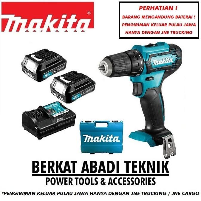 Mesin Bor Baterai Bor Cordless Drill Makita Df331 Dwye Df-331 Df-333