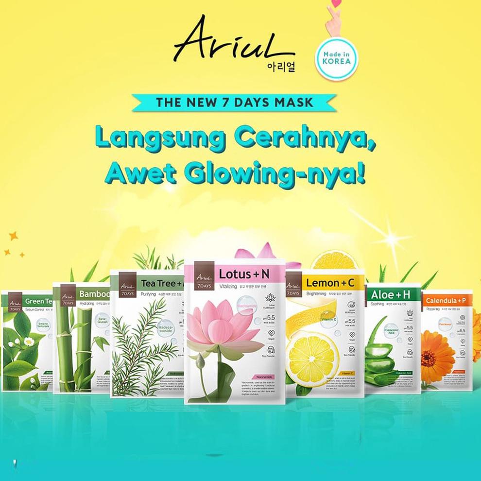 Terbaru Made In Korea Ariul 7 Days Mask Sheet Ori Bpom 100%