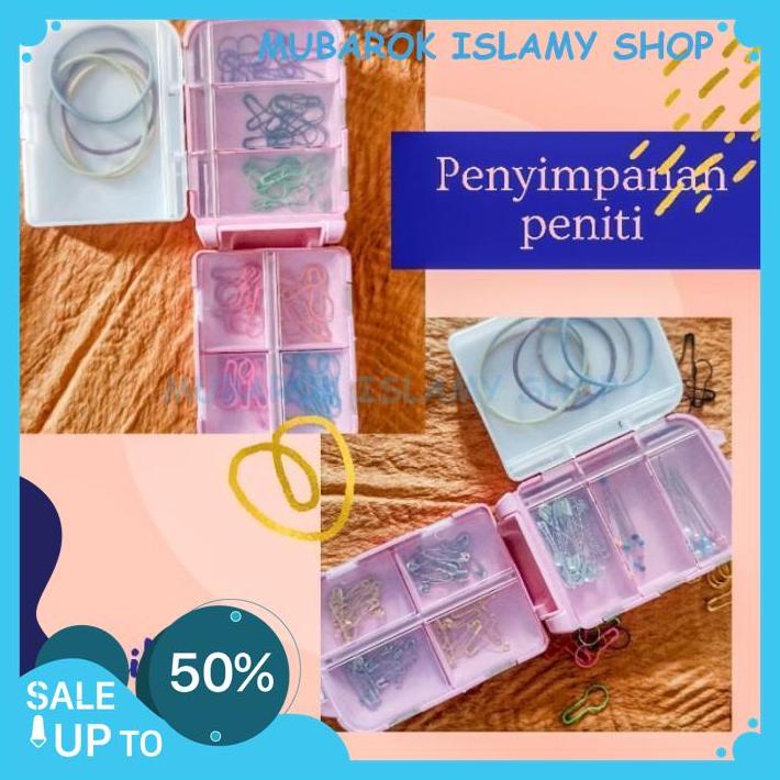 KOTAK JARUM PENTUL UNIK BOX HIJAB TRAVEL KIT TEMPAT PENITI SEKAT BEBAS ONGKIR 