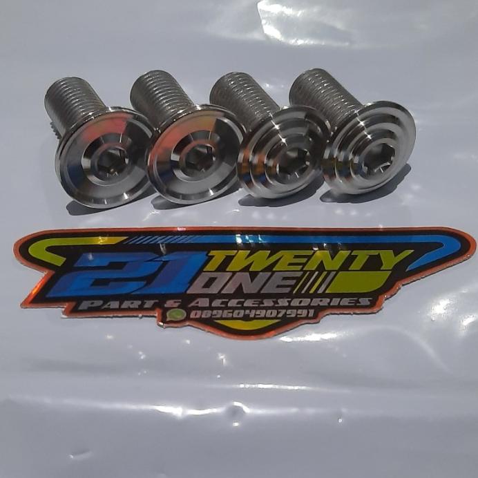 Baut Stainless Spiral Bracket Kaliper Rem Depan Mio Smile Soul Fino