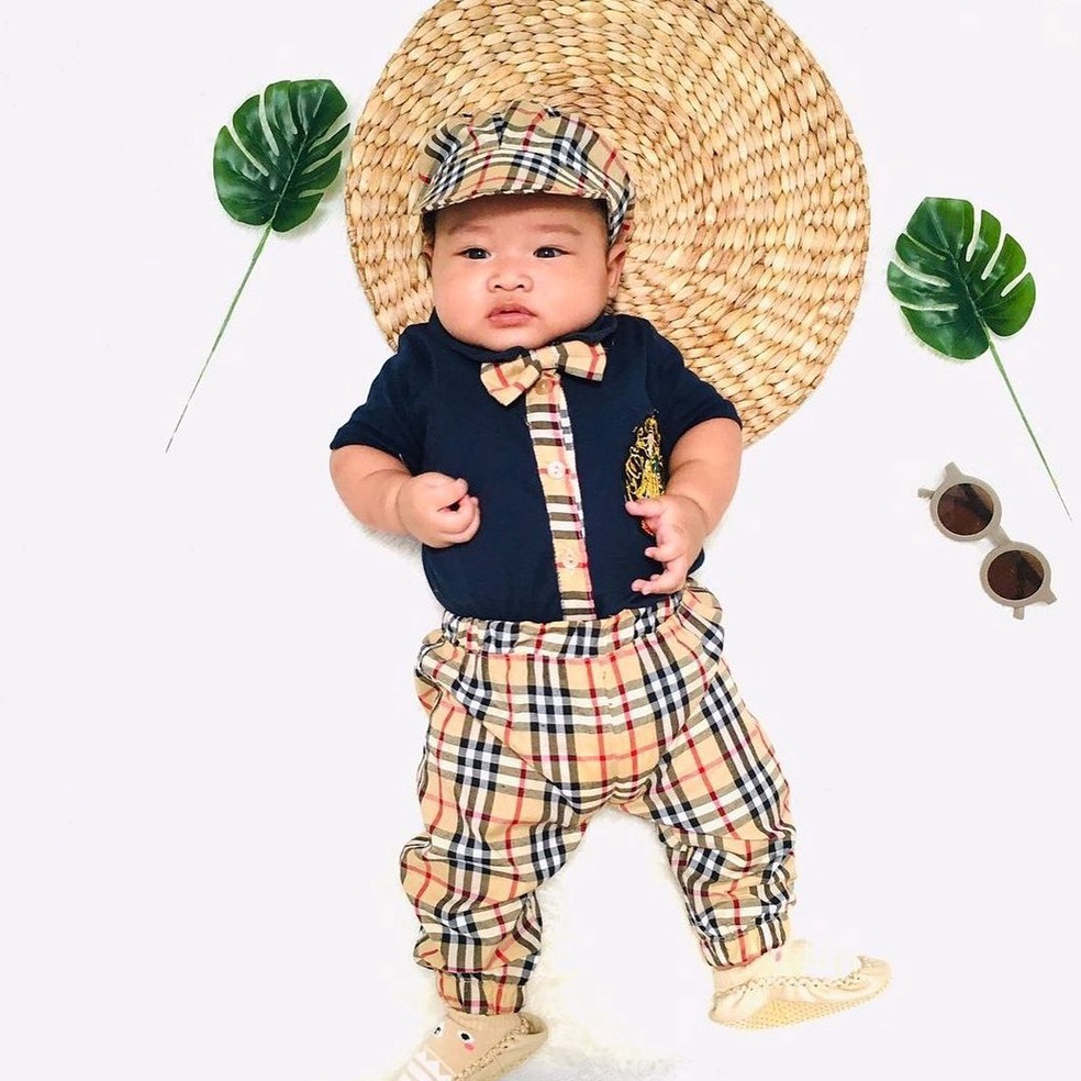 BOOMING. GROSIR KLIK 4x HOGWARTS JANGKAR / BASIC KOTAK  Baju Setelan Kaos Celana Pergi Lucu Pakaian 