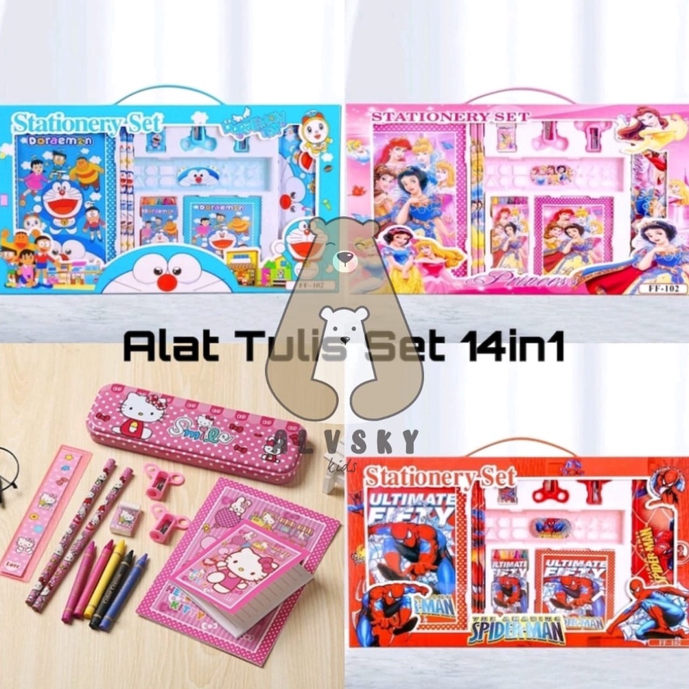 

Siap Kirim.. PAKET ALAT TULIS ANAK 14 IN 1 / STATIONERY SET SEKOLAH 14 IN 1 LENGKAP JI8