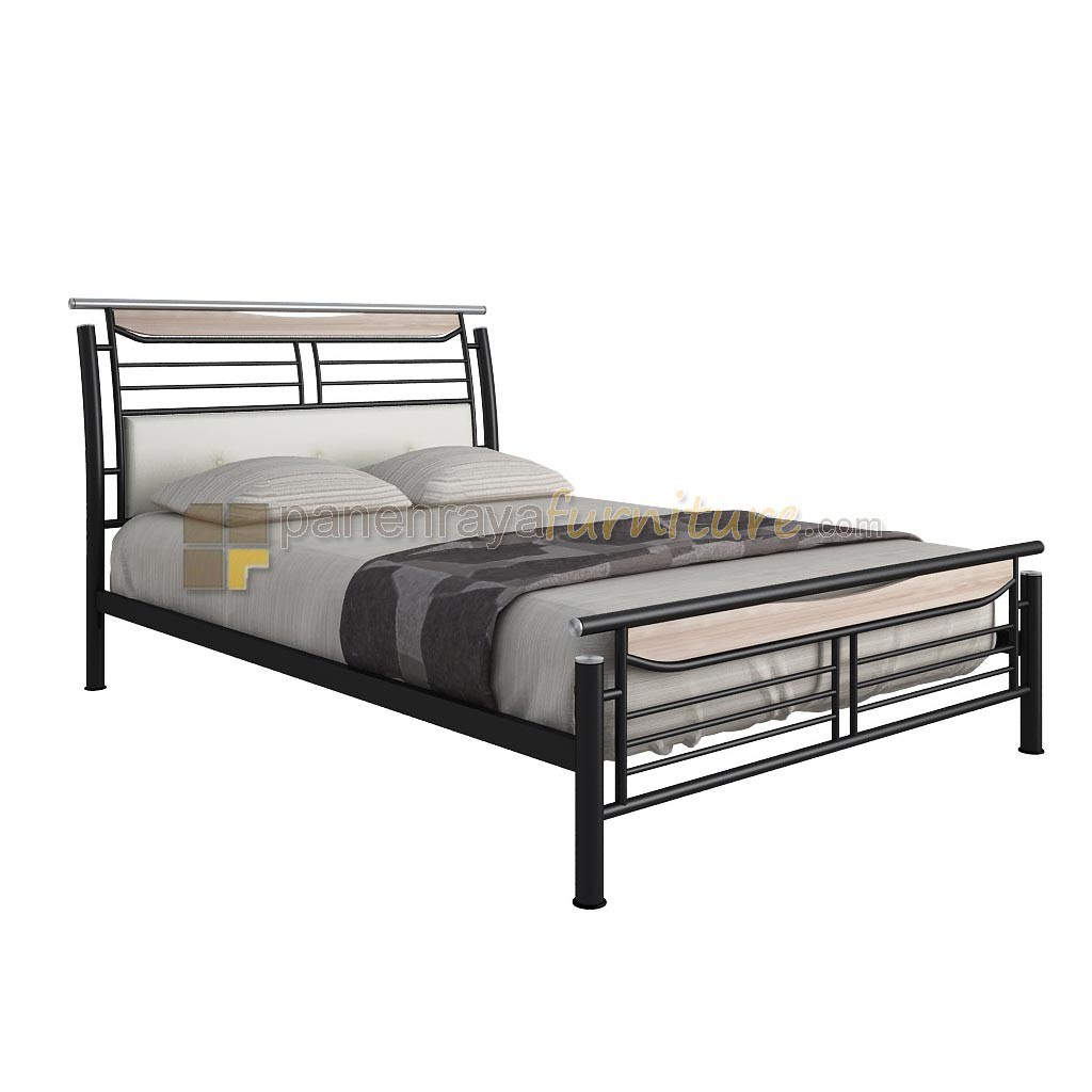 Tempat Tidur Siantano Caspian 140 Tanpa Kasur (Black)