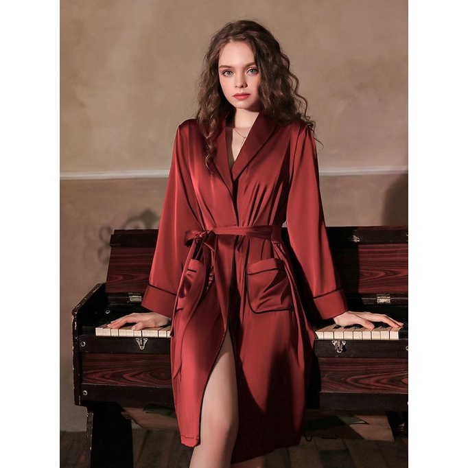 Velvet Kimono Robe - Little Woman Sleepwear