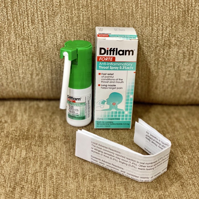 Terlaris Throat Spray Difflam Forte Spray Isi 15Ml