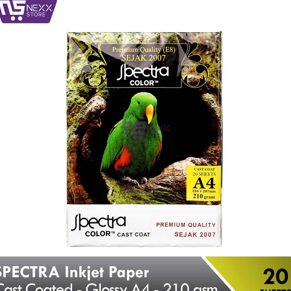 

➵Ready Stock✶➟ 78NKD SPECTRA Cast Coated Inkjet Paper Glossy A4 210 gsm H87 ➯Seller