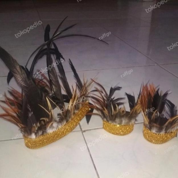 aksesoris adat papua bulu