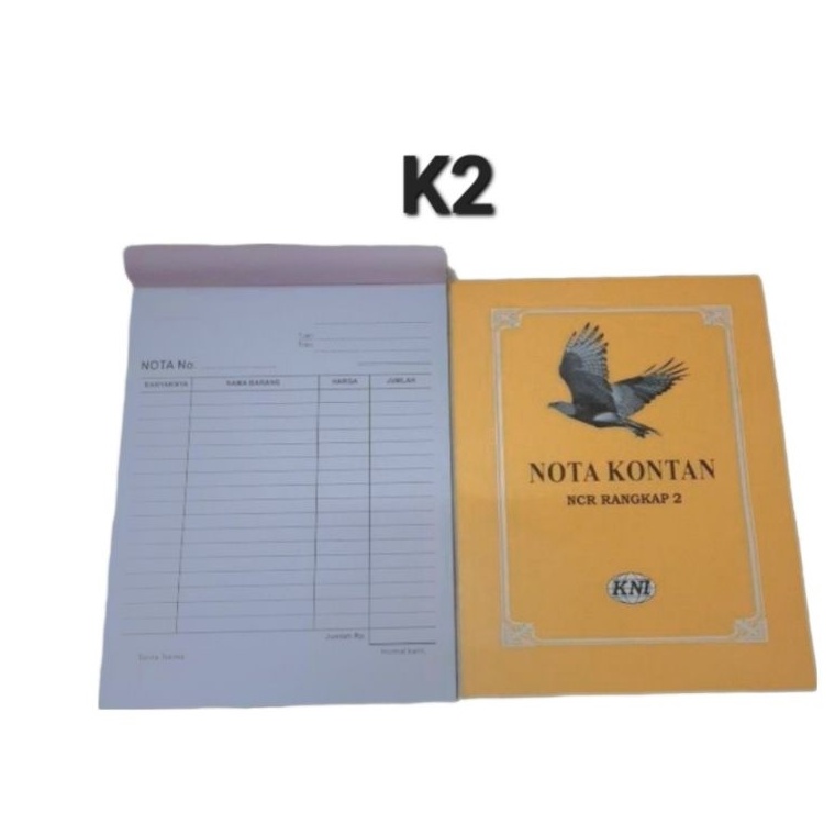 

✣ 10 nota 2rangkap 2ply kecil K2 bon KNI 81