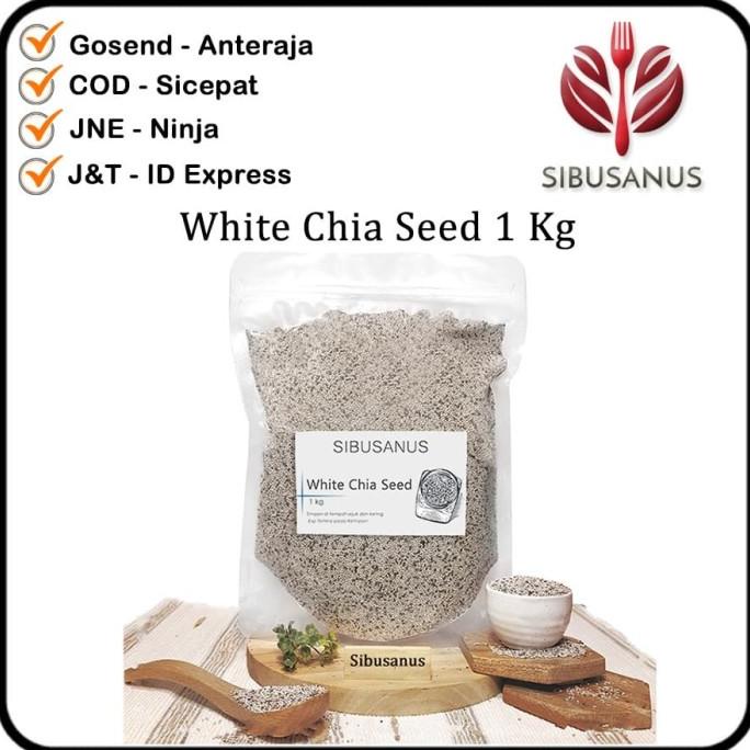 

Natural White Chia Seeds 1 kg - Chia Seed Chiaseed Chiaseeds 1 kg