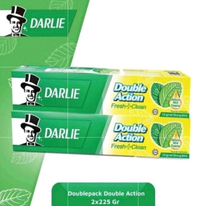 ODOL GIGI DARLIE DOUBLE ACTION TWIN PACK 2X225GR PASTA GIGI TERMURAH