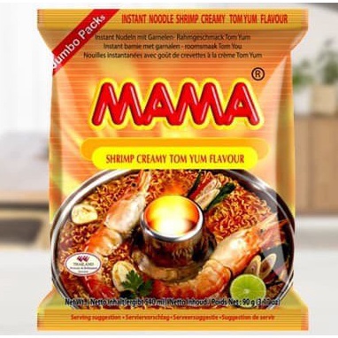 

>D2289) ⭐⭐⭐⭐⭐ MAMA Shrimp CREAMY Tom Yum Flavour Instant Noodles 90gr Mie Instant Tomyum Thailand Tomyam