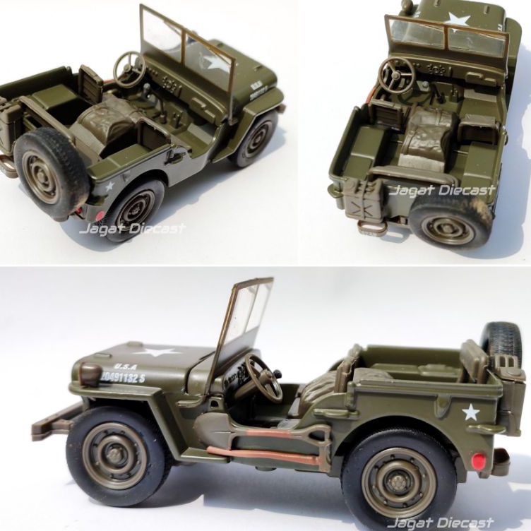 ｀ Ny Newray Diecast Jeep Willys Jeep Perang Jeep Willys Diecast Jagat Diecast q Promo ★★.