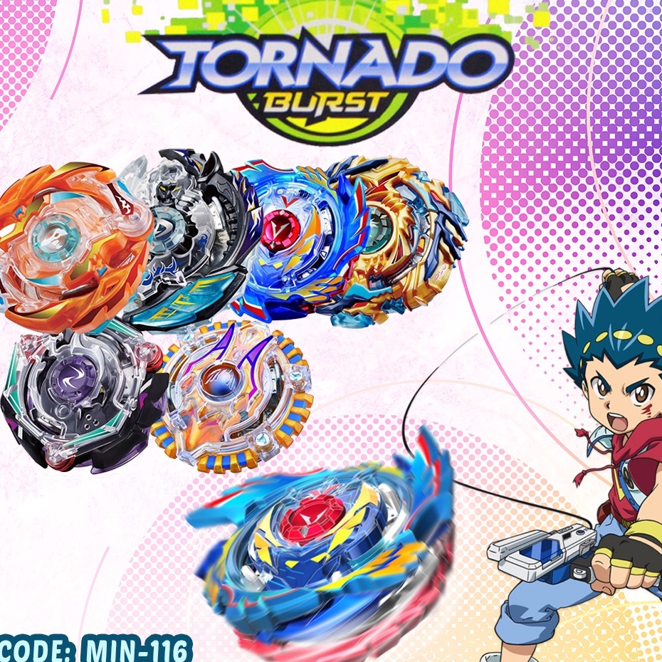 ★★ Ds MAINAN ANAK GANGSING BEYBLADE 4 KARAKTER BEYBLADE GASING TORNADO BURST BEYBLADE GANGSING BEYBL