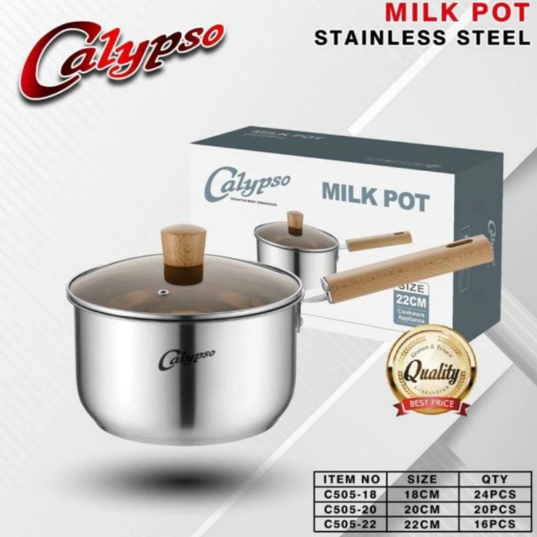 Tempat Minum Anak Terbaru TUPPERWARE ASLI _Panci Susu Stainless Steel Calypso/Milk Pot Calypso/Sauce