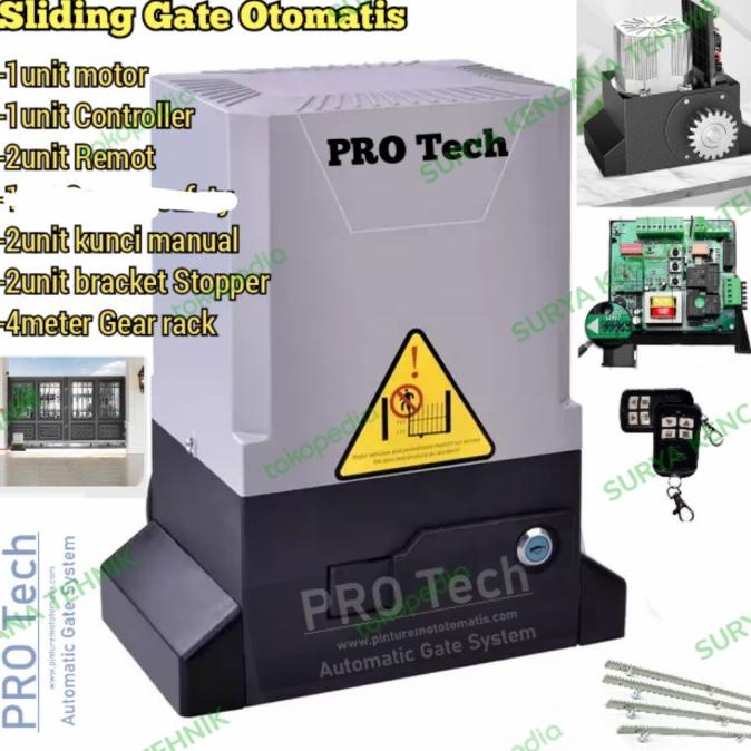 Sliding Gate Pro Tech Mesin Pintu Gerbang Otomatis Pagar Rumah