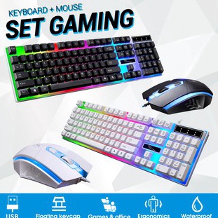Special Edition.. G12 Keyboard Gaming Set Gaming Mouse Keyboard Mechanical With RGB LED Waterproof F
