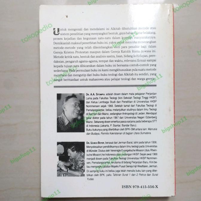 Buku Metode Penafsiran Alkitab by Dr A.A Sitompul Dr Ulrich Beyer