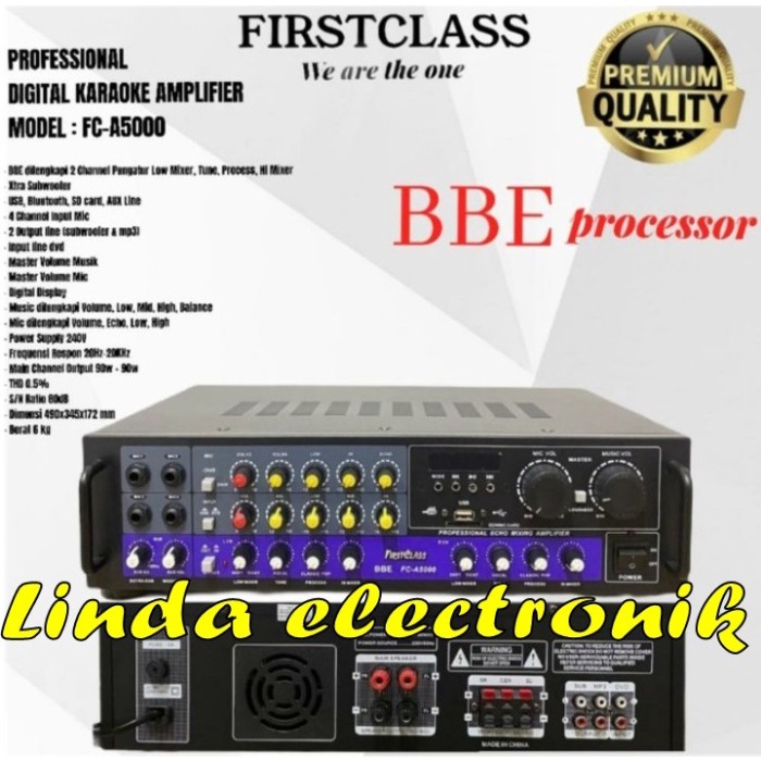 AMPLIFIER FIRSTCLASS FC A 5000 NEW FIRSTCLASS FCA5000