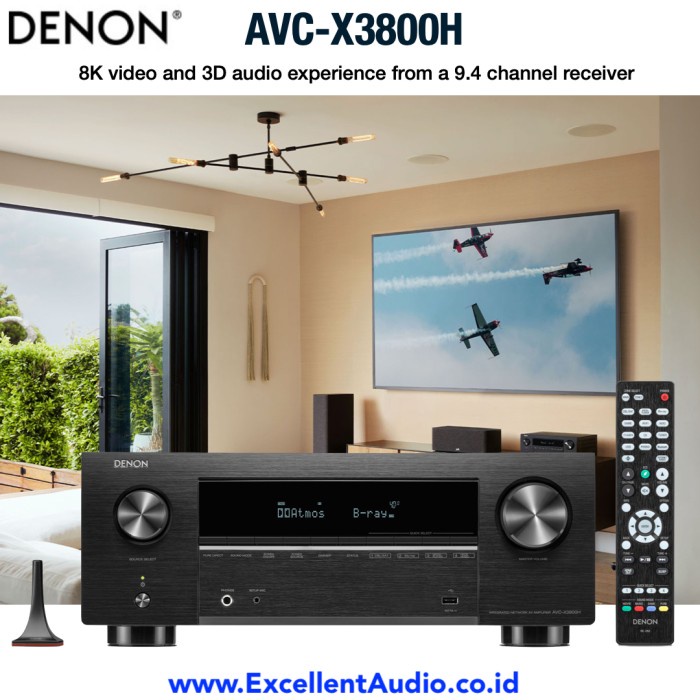 DENON AVC-X3800H AVCX3800 AVCX 3800 DOLBY ATMOS AV RECEIVER