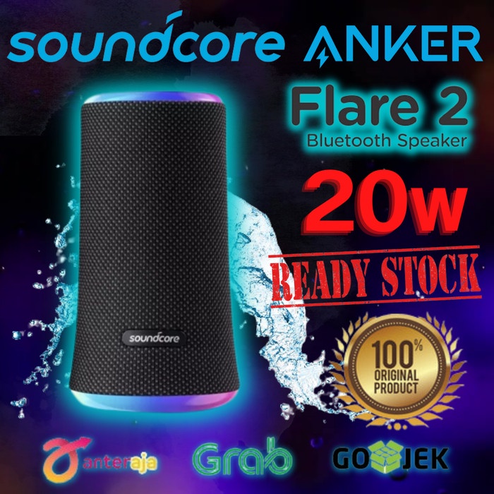 Best Seller Speaker Bluetooth Anker Soundcore Flare 2 - A3165 Garansi Resmi