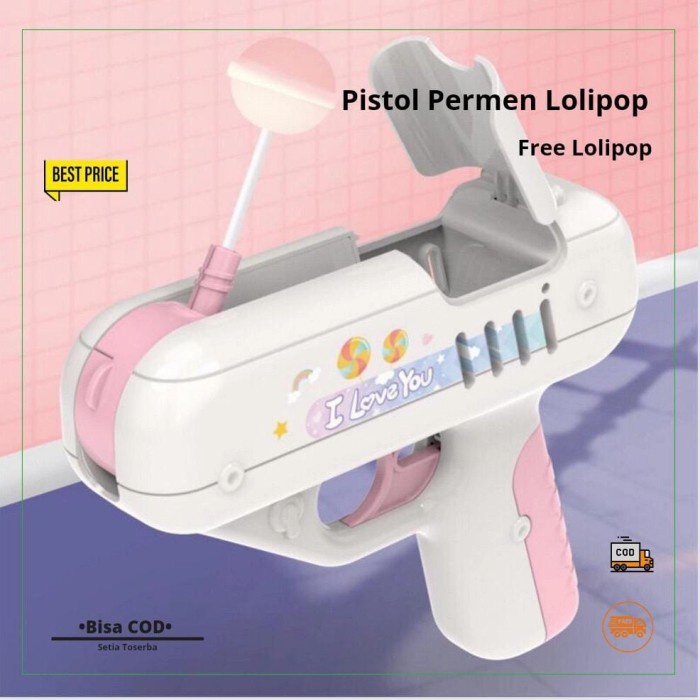 

Pistol Permen Lollipop Tembakan Candy Gun