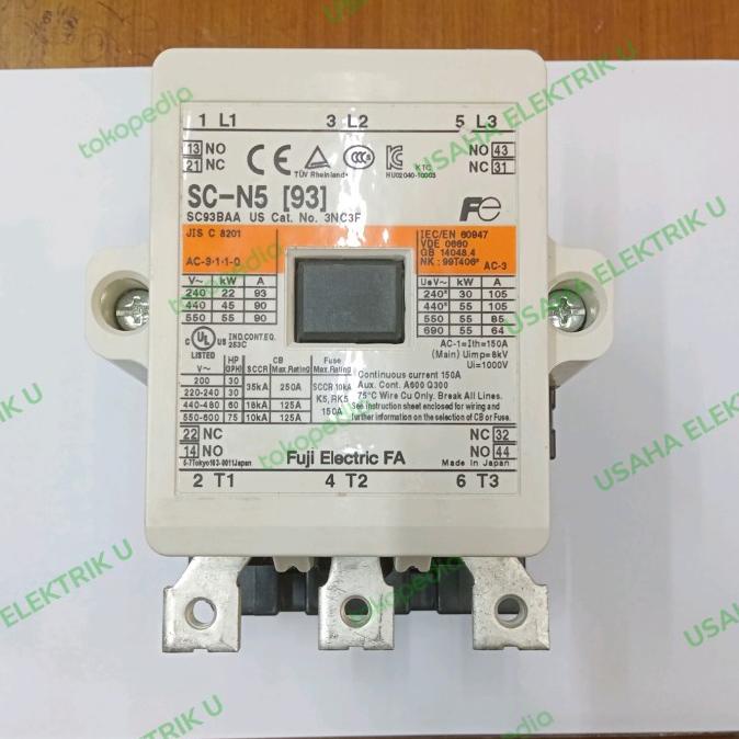 Magnetic Contactor Sc-N5 Fuji Electric 220V Original