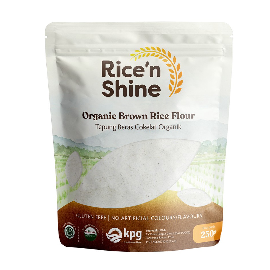 

>V44859) Rice n Shine Organic Brown Rice Flour (Tepung Beras Cokelat Organik) 250gr