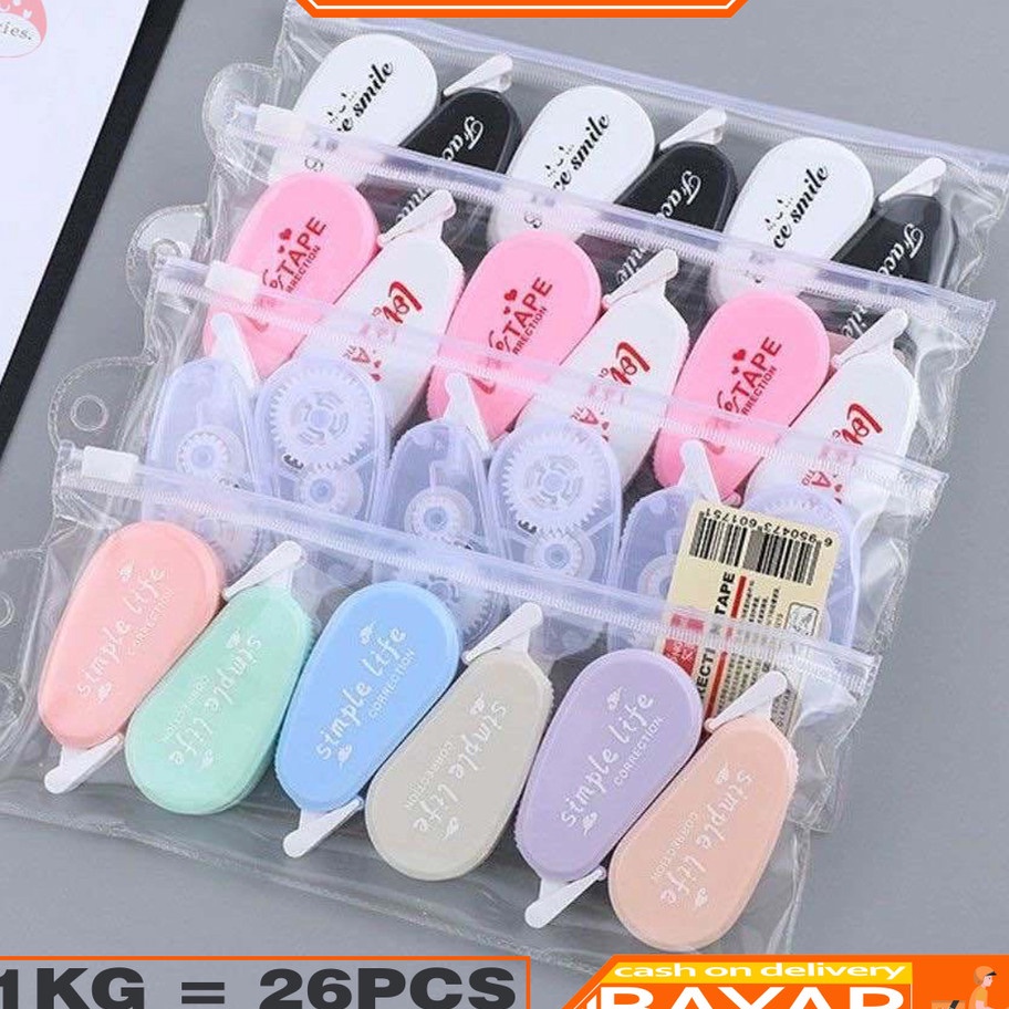 

❤[PROMO MURAH!!!]❤ HaiWai COD Tape 6in1 / Penghapus Tip Ex Kertas 6in1 / Pita Koreksi Tip-eX Roll Correction Tidak Mudah Terputus STY14