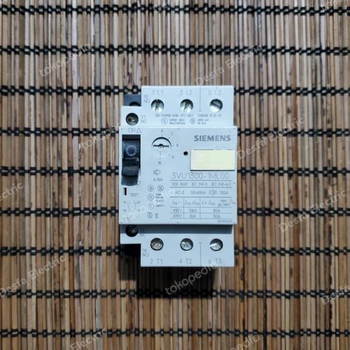 Harga Spesial Motor Protection Circuit Breaker Siemens 3Vu1300-1Ml00 6 - 10 Ampere