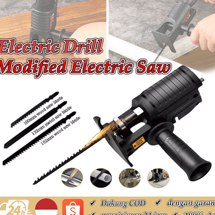 `YTn Adapter Reciprocating Jigsaw / Konektor Electric Drill Jigsaw / Gergaji Bor Jig Saw Recipro / S