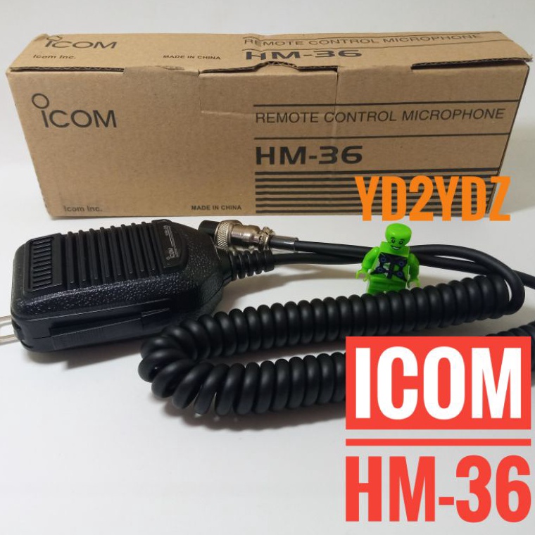 Murah.. hm36 handmic microphone mic icom hm-36 ic-718 ic-229 ic718 ic228h ic229 707 extramic bulat 8