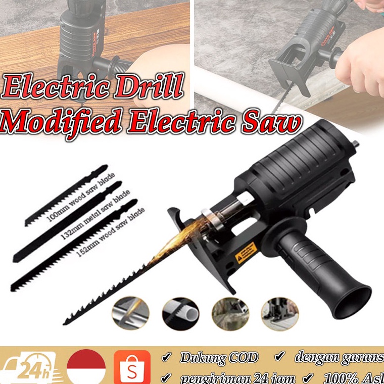 ー Adapter Reciprocating Jigsaw / Konektor Electric Drill Jigsaw / Gergaji Bor Jig Saw Recipro / Saw 