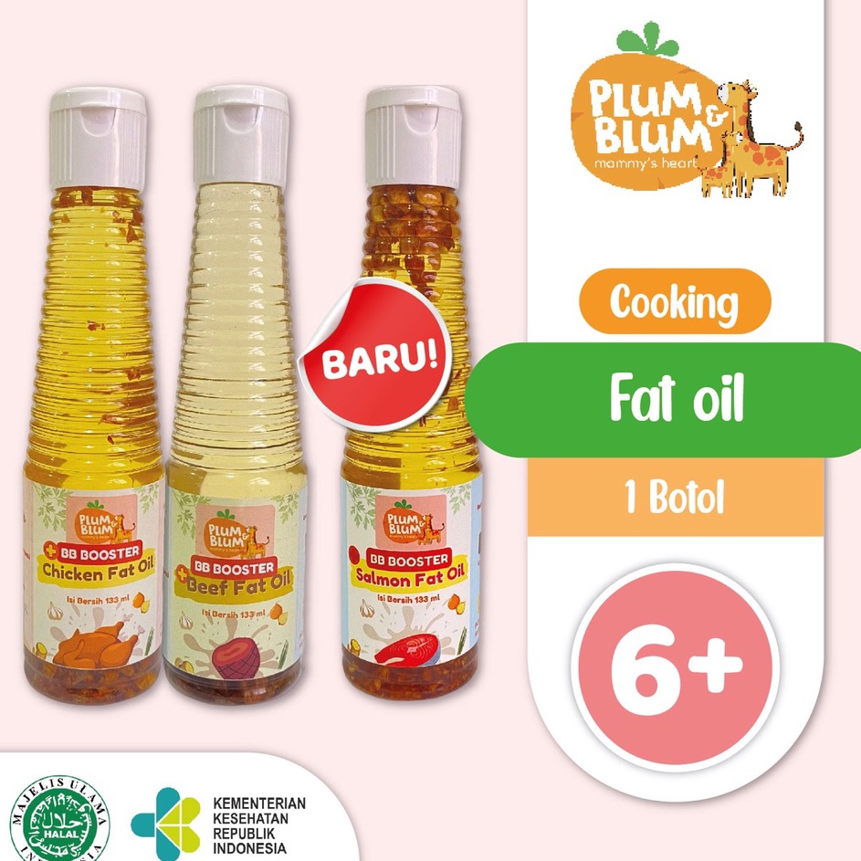 

Best Plum & Blum / Plum and Blum Minyak MPASI BB Booster / Coconut Oil / Chicken Fat Oil / Beef Fat Oil / Salmon OIl / Plum and Blum 140 ml / 6 bulan+ Kirim Langsung