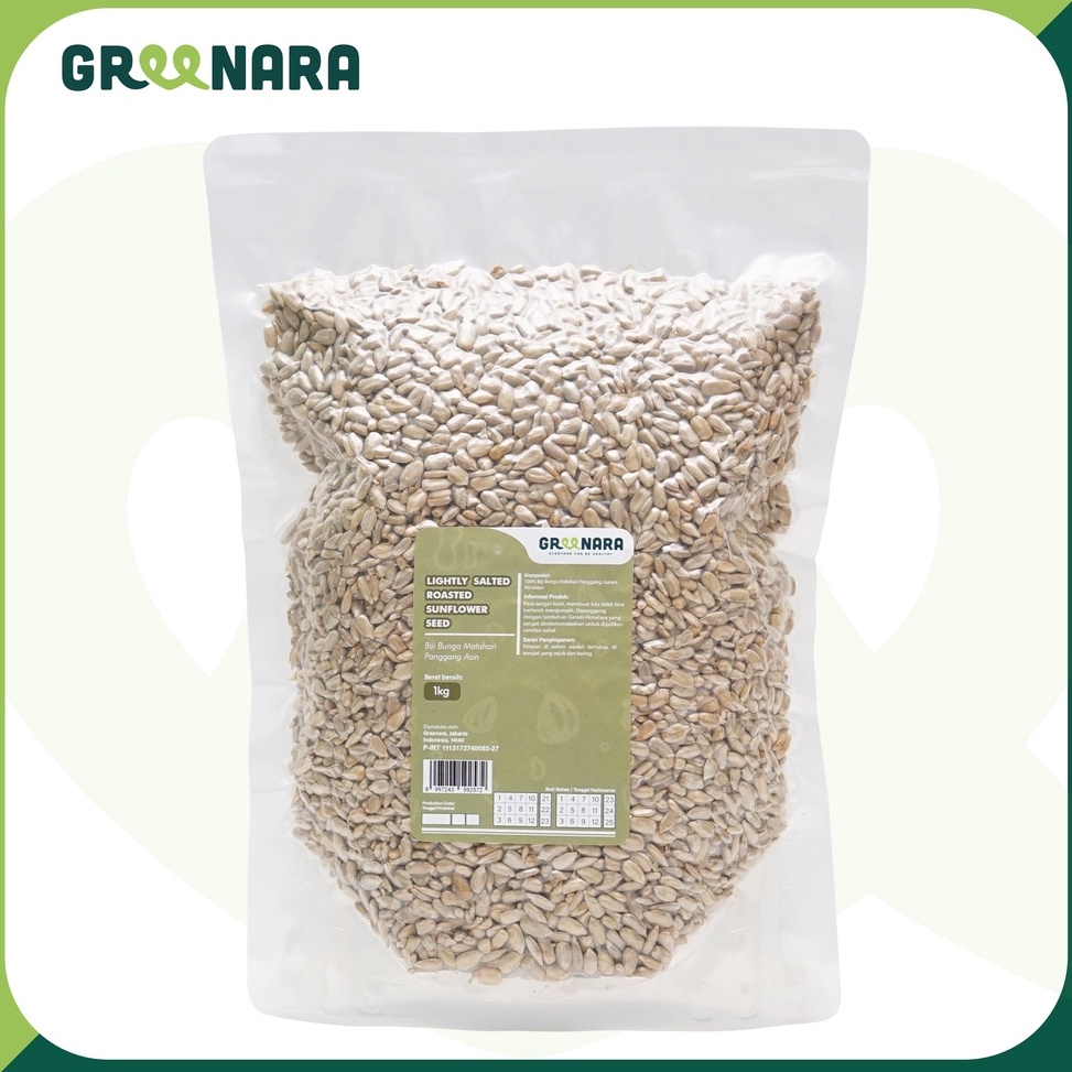 

Diskon.. Lightly Salted Roasted Sunflower Seed 1Kg/ Kuaci Panggang Asin 1Kg 34