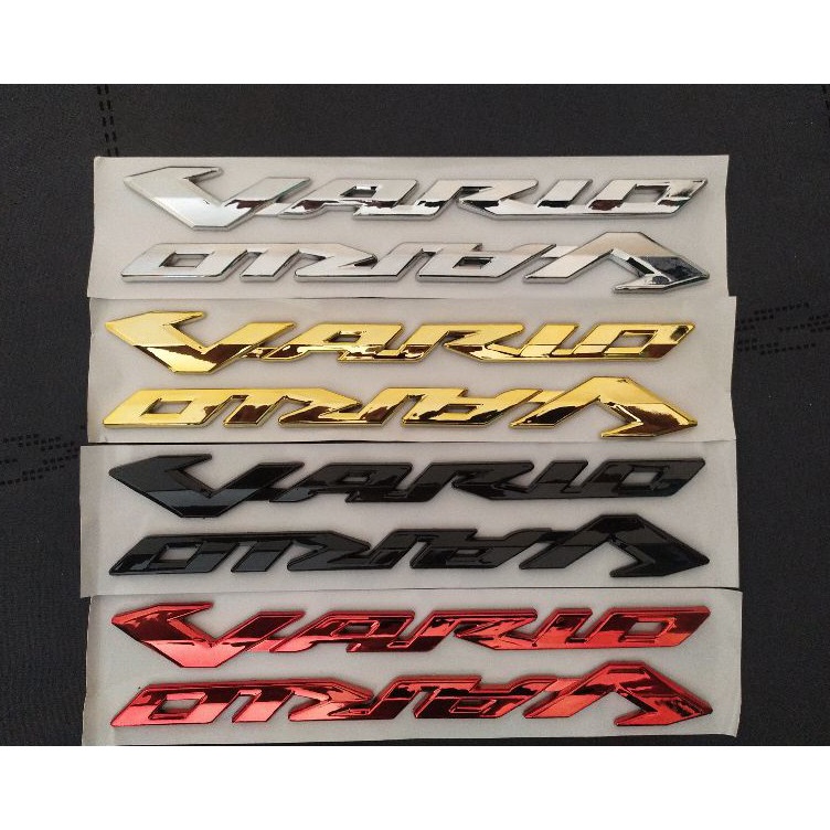 ¯ (SEPASANG)Emblem Vario Timbul 125/150, Emblem Vario satu set timbul y Murah Bestseller.